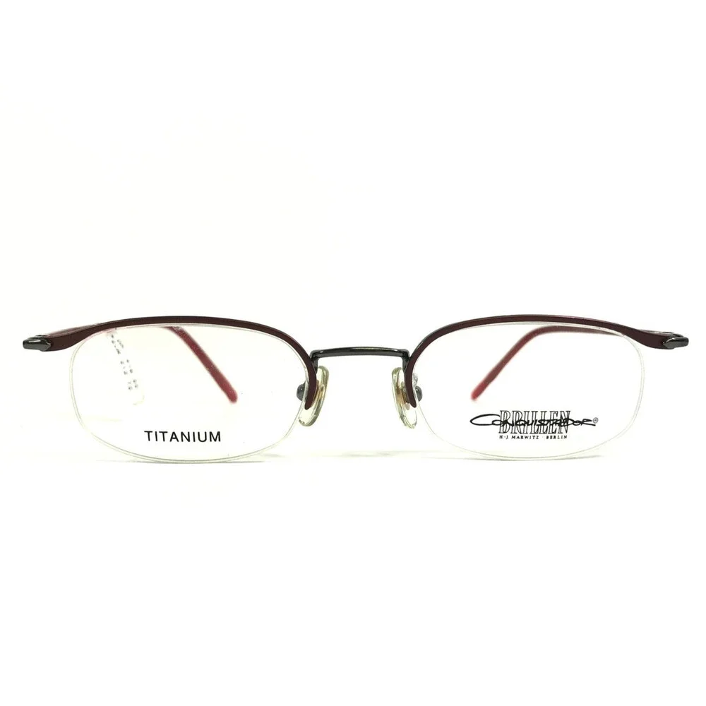 Conquistador Eyeglasses Frames TNP 3 70 Burgundy Red Silver Titanium 47-20-140